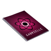 Carnet atomique Nerdy, rose (Côté Droit)
