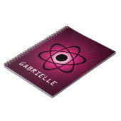 Carnet atomique Nerdy, rose (Côté gauche)