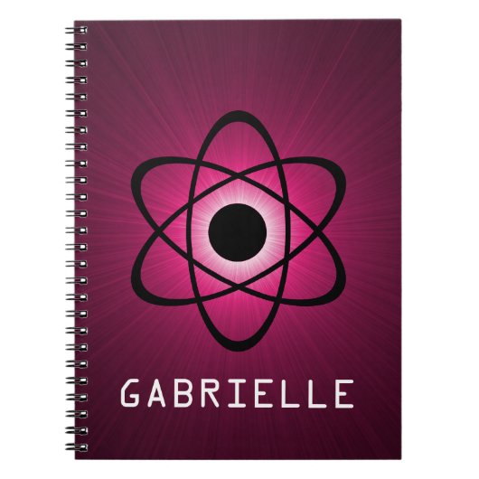Carnet atomique Nerdy, rose (Devant)
