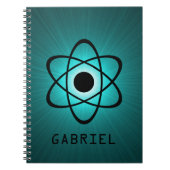 Carnet atomique Nerdy, Turquoise (Devant)