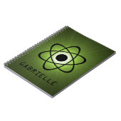 Carnet atomique Nerdy, vert (Côté gauche)