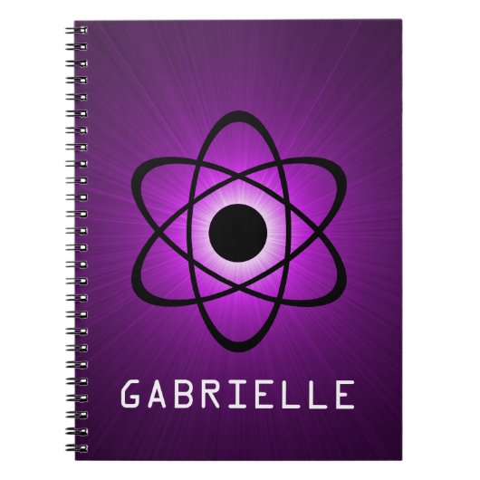 Carnet atomique Nerdy, violet (Devant)