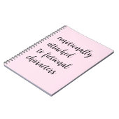 Carnet Attaché Émotionnellement À Des Caractères De Ficti (Côté gauche)