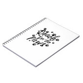 Carnet Atteindre Pour La Typographie Des Pôles (Côté gauche)