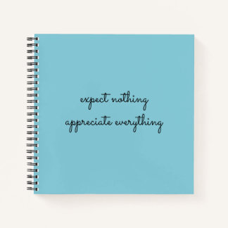 Carnet Attendez Rien, Appréciez Tout Gratitude