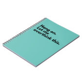 Carnet Attends. Laisse-moi ruminer là-dessus. (Côté gauche)
