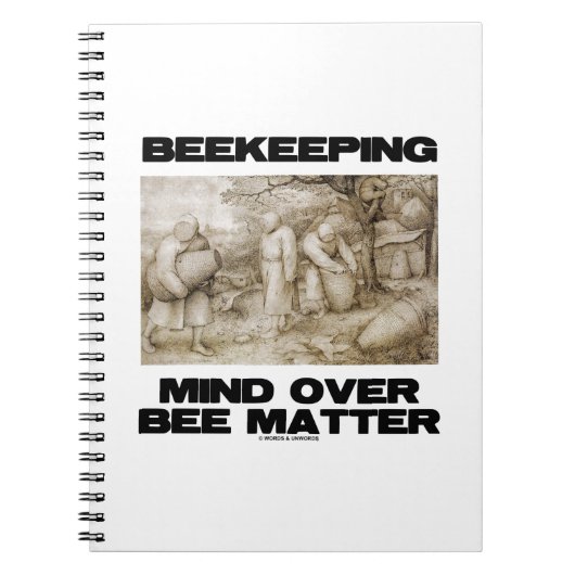Carnet Attention apicole sur la matière abeille (Devant)