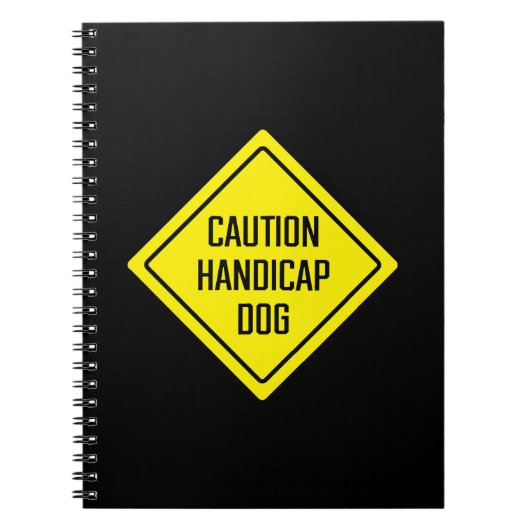 Carnet Attention chien Handicap | Panneau de triage | Car (Devant)