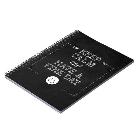 Carnet Attitude Conserver le calme des devis inspirants T (Côté gauche)