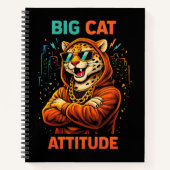 Carnet Attitude de gros chat (Devant)
