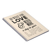 Carnet Attitude, succès, travail, motivation, vie (Côté Droit)