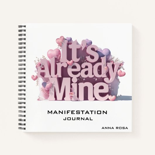 Carnet *~* Attraction de la loi Coeurs de manifeste AP85 (Devant)