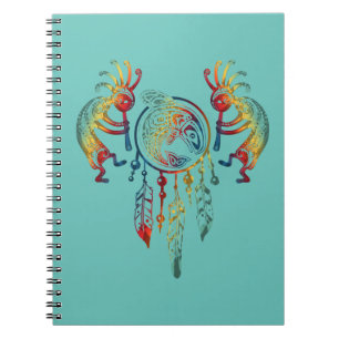 Carnet Attrape-rêves Baleine Kokopelli Amérindien 1