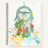 Carnet Attrape-rêves éclaboussé (Devant)