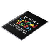 Carnet Attrapez ce mignon Il faut un enseignant spécial à (Côté gauche)