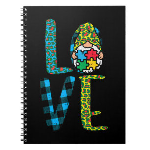 Carnet Attrapez ce mignon Leopard Plaid Love Nordic Gnome