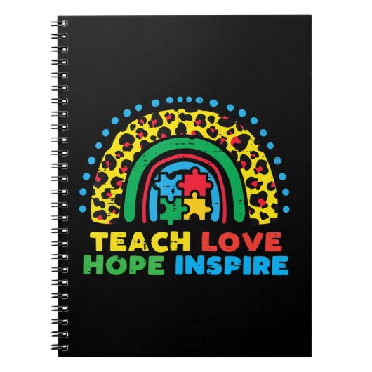 Carnet Attrapez ce mignon Teach Love Hope Inspire SPED T- (Devant)