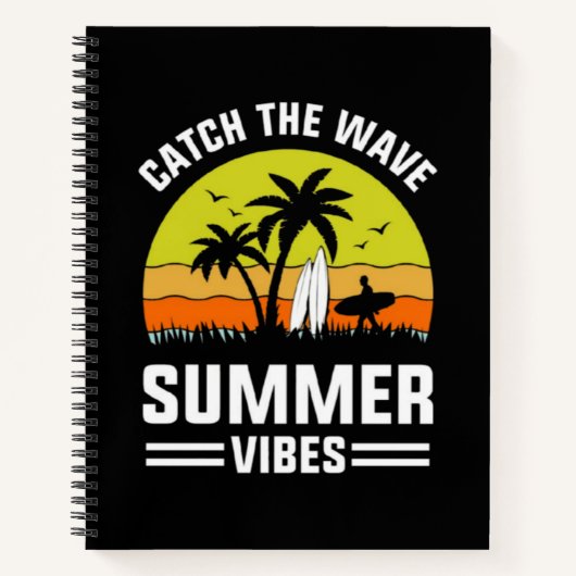 Carnet Attrapez la vague Vibes d'été-64193 (Devant)