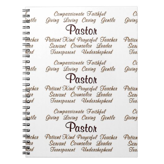 Carnet Attributs de pasteur (Devant)