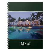 Carnet Au bord de la piscine à l'aube (Devant)