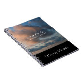 Carnet Au coucher du soleil 1 Persoanlisé Funeral Guest B (Côté Droit)