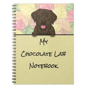 Carnet au labrador au chocolat mignon de Pékin