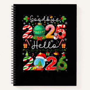 Carnet Au revoir 2025 Bonjour 2026 Bonne Année Noël P