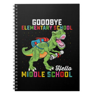 Carnet Au revoir école primaire, bonjour collège T Rex