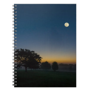 Carnet Aube d'été avec lune