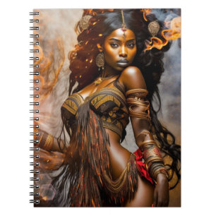 Carnet Aube Dorée Princesse Africaine - Note Livre-(80 Pa