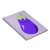 Carnet Aubergine somnolente de bébé (Côté Droit)