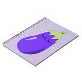 Carnet Aubergine somnolente de bébé (Côté gauche)