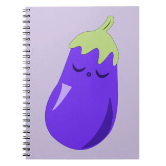 Carnet Aubergine somnolente de bébé