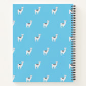 Carnet Aucun ProbLlama Personnalisé Cute Llama Blue (Dos)