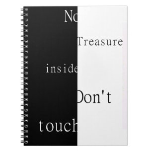 Carnet Aucun trésor à l'intérieur – Ne touchez pas