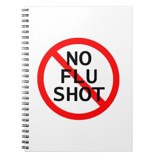 Carnet Aucun vaccin contre la grippe (Devant)