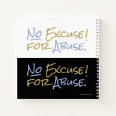 Carnet Aucune excuse pour l'autonomisation des abus émoti (Dos)