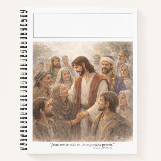 Carnet Aucune personne sans importance (Devant)