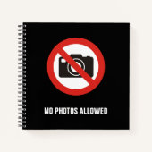 Carnet Aucune photo autorisée (Devant)