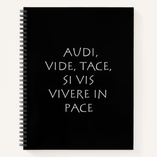 Carnet Audi vide tace est vis viverin en rythme