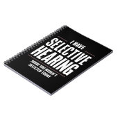 Carnet Audience Sélective Désolé Drôle Dire Humoristique (Côté gauche)