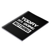 Carnet Aujourd'hui je ne fais rien (Côté gauche)