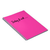 Carnet Aujourd'hui je… Planification quotidienne de buts (Côté Droit)