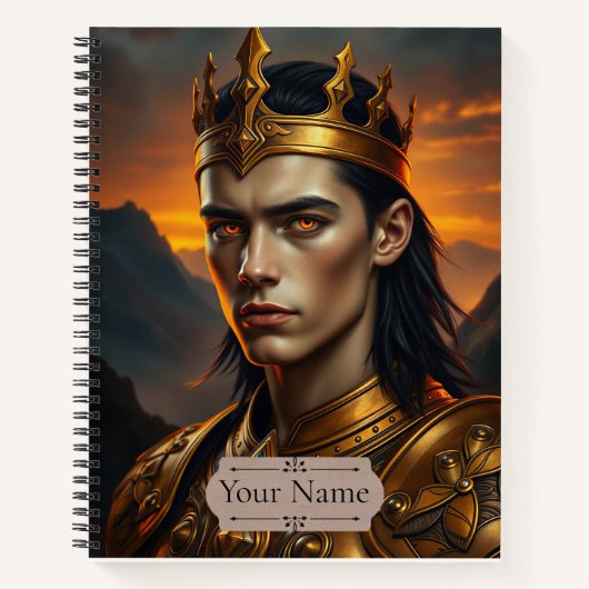 Carnet Aurelius the Solar Flame Personalized Fantasy (Devant)