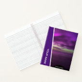Carnet Aurora Australis Southern Lights Australia Purple (Intérieur)