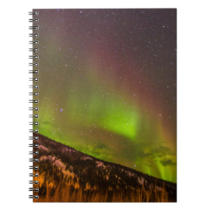 Carnet Aurore Boréale Montagnes Fairbanks Alaska
