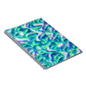Carnet Aurore Boréale Motif Abstrait (Côté Droit)