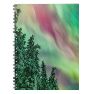 Carnet Aurores boréales Hiver à Glennallen, Alaska