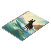 Carnet Australian Kelpie Beach Surf Paining (Côté gauche)