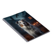Carnet Australian Shepherd Halloween Épouvantable (Côté Droit)